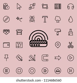 modem outline icon. Detailed set of minimalistic line icons. Premium graphic design. One of the collection icons for websites, web design, mobile app on colored background