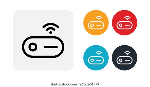 Ícone de contorno de modem para web e mobile