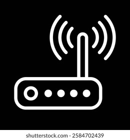 modem or router icon, vector illustration 