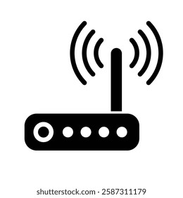 modem or router icon, vector illustration 