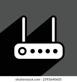 modem or router icon, vector illustration 