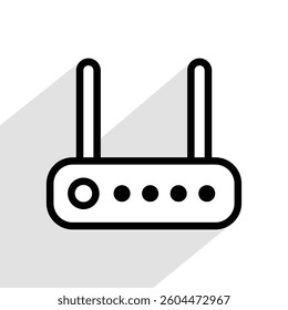 modem or router icon, vector illustration 