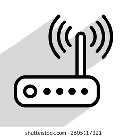 modem or router icon, vector illustration 