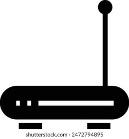 Modem, Router icon. Vector. Isolated on white background.