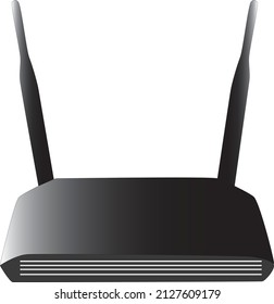 modem router used in computer internet connection vector illustration 