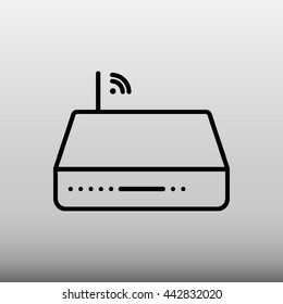 Modem Router Vector Icon Illustration