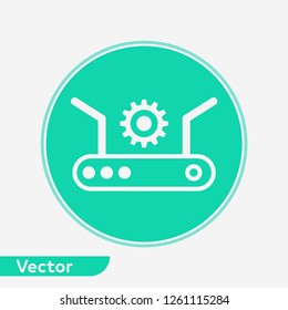Modem router vector icon sign symbol