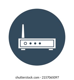 Vectorsymbol des Modem-Routers, geeignet für gewerbliche Arbeiten und leicht zu bearbeiten oder zu bearbeiten

