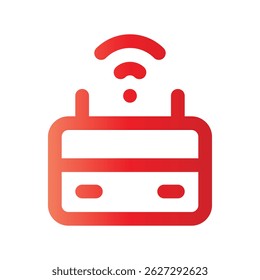 modem with style gradient icon