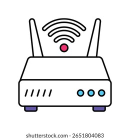 Modem Vector Filled outline illustration style icon. EPS 10 file