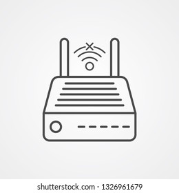 Modem vector icon sign symbol