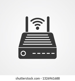 Modem vector icon sign symbol