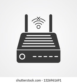 Modem vector icon sign symbol