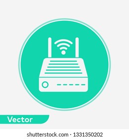 Modem vector icon sign symbol