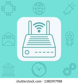 Modem vector icon sign symbol