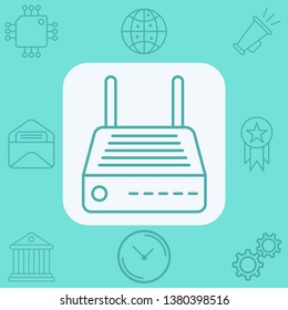 Modem vector icon sign symbol