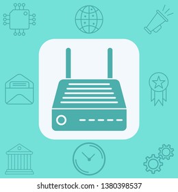 Modem vector icon sign symbol