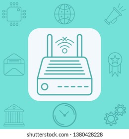 Modem vector icon sign symbol