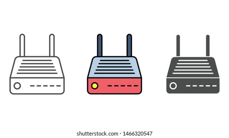 Modem vector icon sign symbol