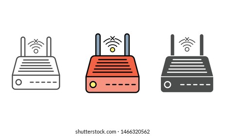 Modem vector icon sign symbol