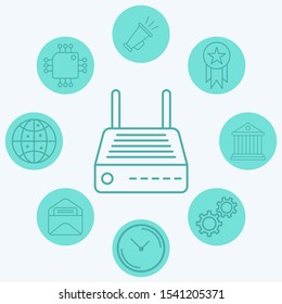 Modem vector icon sign symbol