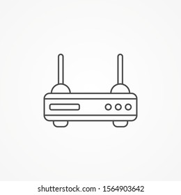 Modem vector icon sign symbol