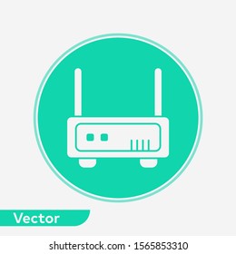 Modem vector icon sign symbol