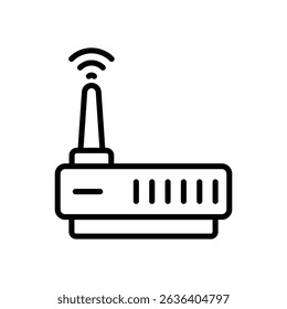 Icono de Vector de módem ilustración de stock