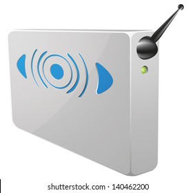 modem vector illustration isolated in soothing colors eps 8 / modem vector 