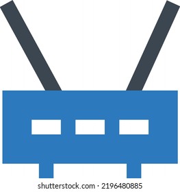 Modem Vector ilustración en un fondo transparente.Símbolos de calidad premium.Icono vector glifos para concepto y diseño gráfico.