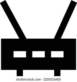 Modem Vector illustration on a transparent background.Premium quality symbols.Glyphs vector icon for concept and graphic design.
