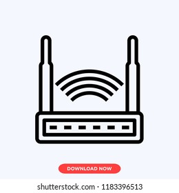 Modem wifi modern vector style. Modem wifi icon for web and app. Modem wifi icon concept.