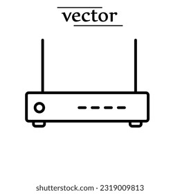 Modem, wifi router symbol vector icon illustration on white background..eps