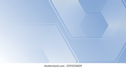 Moden blue background with hexagon elements. Digital technology concept abstract modern simple