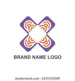 Moden letter logo X design