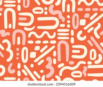 Moden line Abstract matisse  inspired seamless pattern. Vector illustrations, Design for fashion , fabric, textile, wallpaper , wrapping and all prints 
