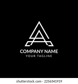 Moden Letras simples y limpias Diseños de logotipo A 