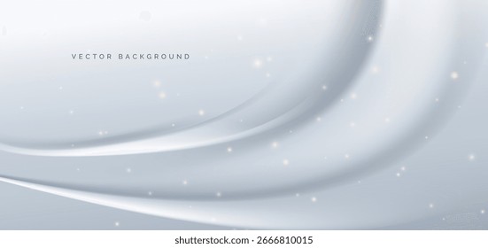 Fundo branco moderno com linhas curvas geométricas. Cartaz de fundo, manual, brochura de negócios. Ilustração vetorial