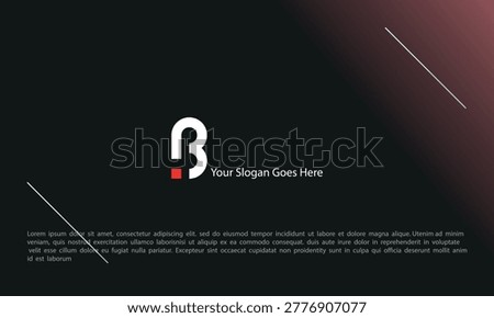 Moder Abstract Letter B Logo Design for Tech and Software Startup. 
