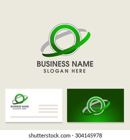 Moder alphabetical logo design in vector with visiting card design.