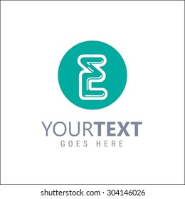 Moder alphabetical logo design in vector on a white back ground.