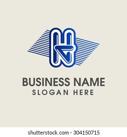 Moder alphabetical logo design in vector.