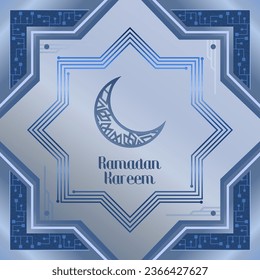 Moder Digital Ramadan Grußkarte 