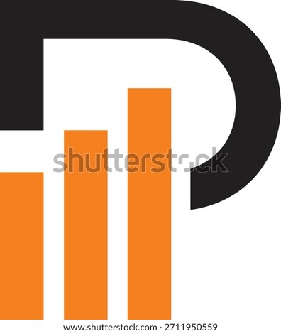 moder Letter P Finance Logo	
