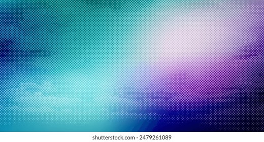 Fondo moderno del deporte, medio tono de los puntos en el fondo de la textura del grunge del degradado del patrón de dos colores