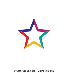 Moder star symbol logo design