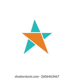 Moder star symbol logo design