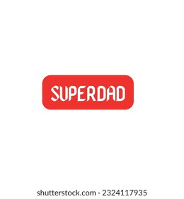 Moder style letter superdad logo typography