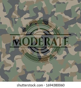 Moderado en textura camuflada. Ilustración vectorial. Detallado.