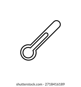 Ícone de vetor de temperatura moderada. Estilo de linha do ícone do tempo. uso perfeito para logotipo, apresentação, site e muito mais.
